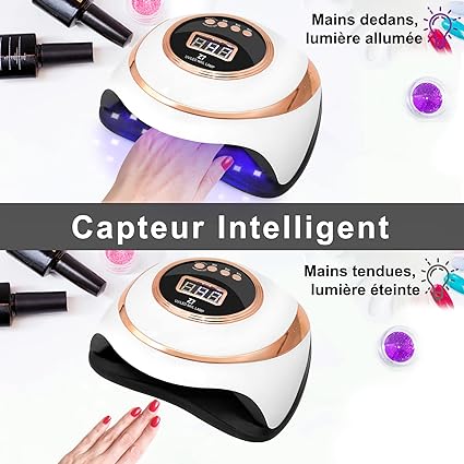 Lampe de Séchage des Ongles Professionnelle : technologie LED avancée pour un séchage rapide et uniforme de tous types de vernis. Portable, sans fil, avec modes de séchage personnalisables. Idéale pour le nail art et la manucure professionnelle à domicile. Obtenez des ongles parfaits en un instant. Disponible sur Beautytechglobal.net.